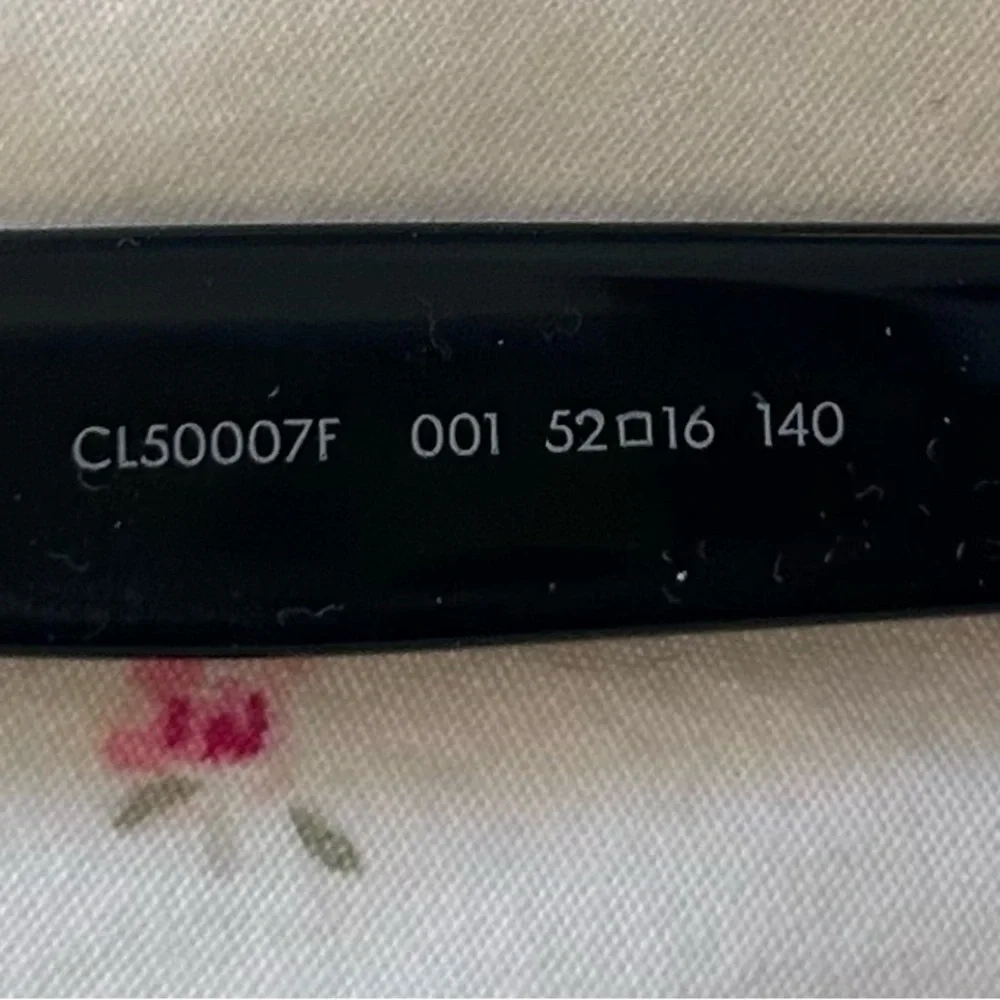 Celine Black Round Eyeglass Frames CL50007F Made in Italy